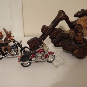 Motorcycle decor- 4 totally different items for the motorcycle fan